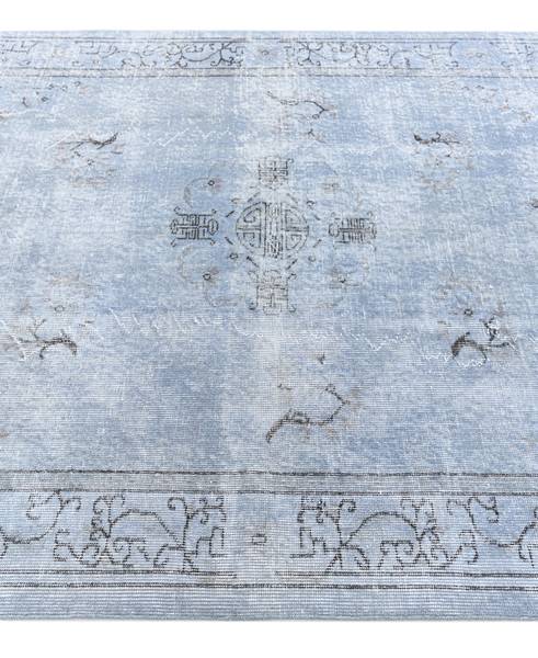 Tapis Ultra Vintage CCLXXX Bleu - Laine - 160 x 1 x 272 cm