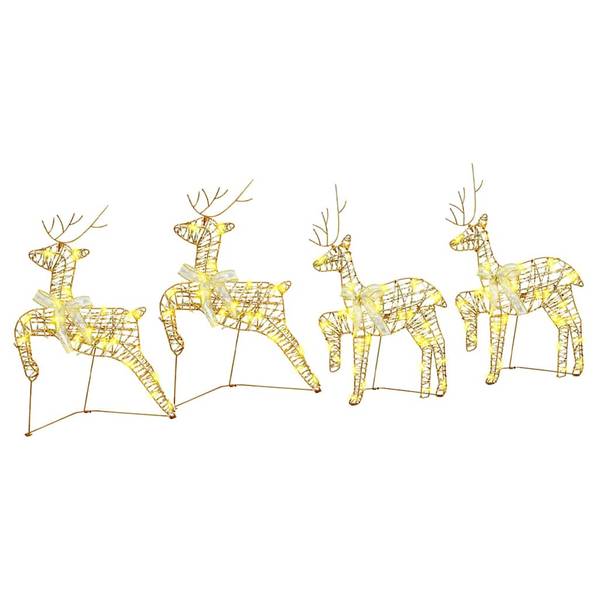 Weihnachtsrentier 4-tlg 3399384 Gold - Anzahl Teile im Set: 4