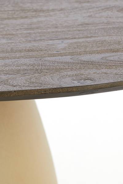 Esstisch PALMIRA Braun - Metall - 120 x 76 x 120 cm