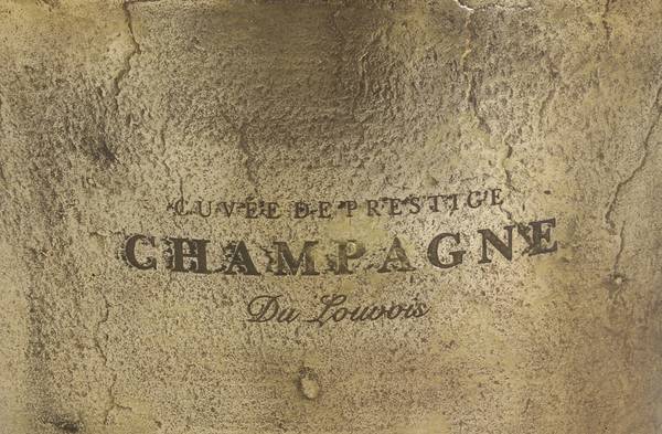 Champagnerkühler CRISTAL Braun - Metall - 25 x 25 x 39 cm