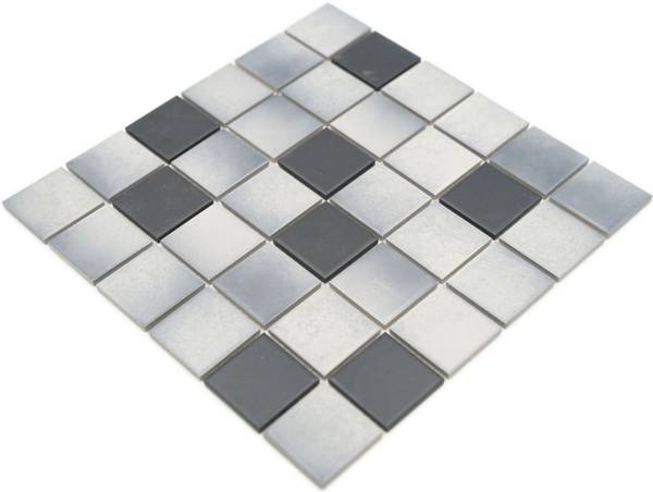 Mosaikfliesen 16-2211-R10 Grau - Keramik - 31 x 31 x 31 cm