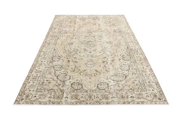 Vloerkleed Ultra Vintage CCCLX bruin - wol - 160 x 1 x 251 cm