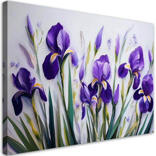 Wandbild blumen iris 60 x 40 cm