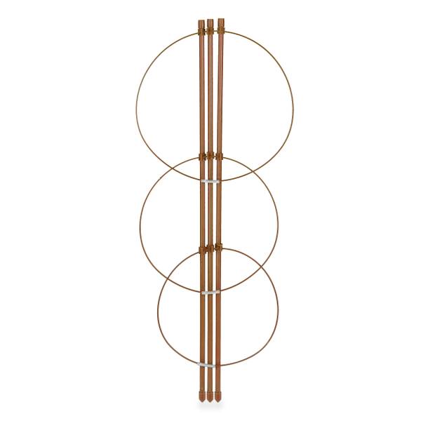 Rankhilfe 45 cm 4er Set braun Braun - Eisen - 22 x 45 x 22 cm