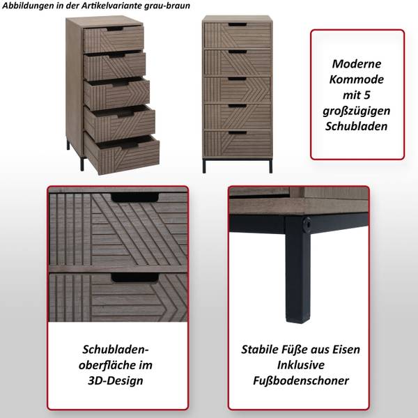 Commode N90 bruin