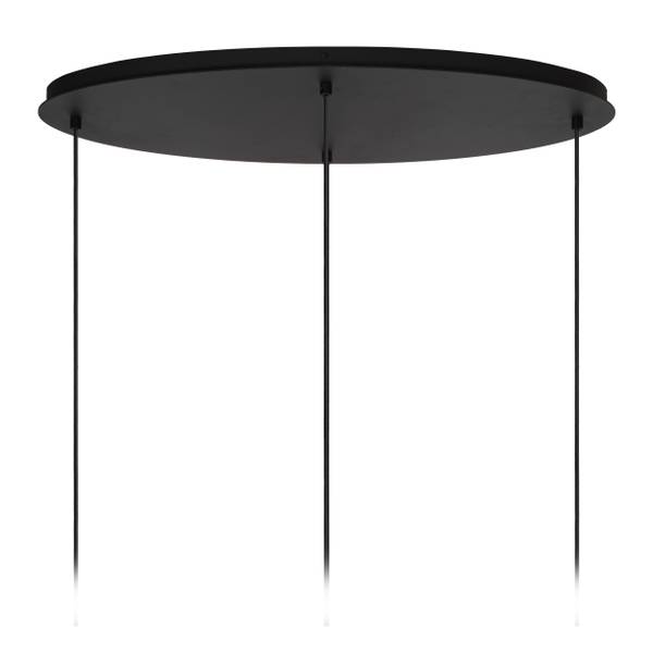 Suspension ELOISE Noir - Acier - Verre clair - 41 x 150 x 93 cm