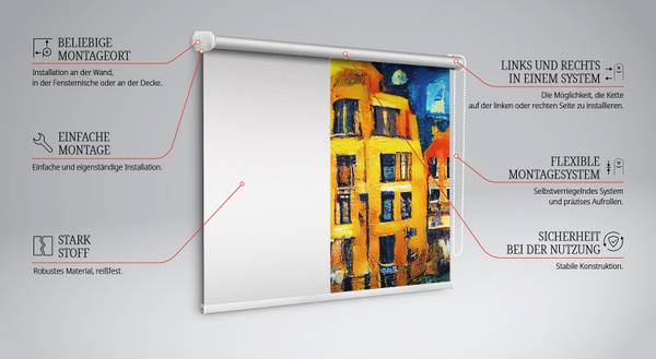 Rolgordijn URBIS 60 x 140 cm
