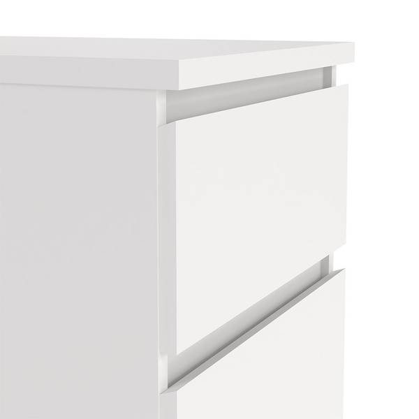 Kommode Naia Weiß - Holz teilmassiv - 41 x 112 x 50 cm