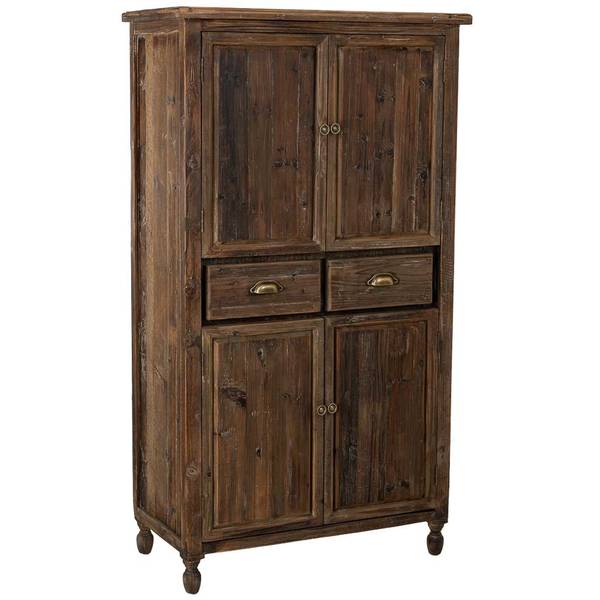 Kleiderschrank Minerva Braun - Holzwerkstoff - 90 x 160 x 45 cm