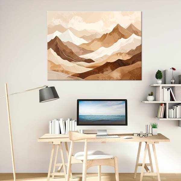 Wandbild Berge 90 x 60 cm