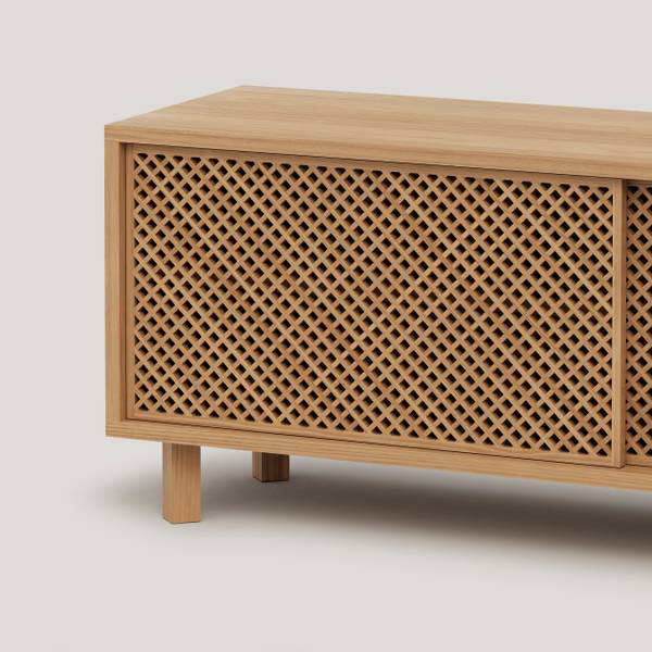 TV-Lowboard Menorca Braun - Kiefer - 180 x 45 x 35 cm