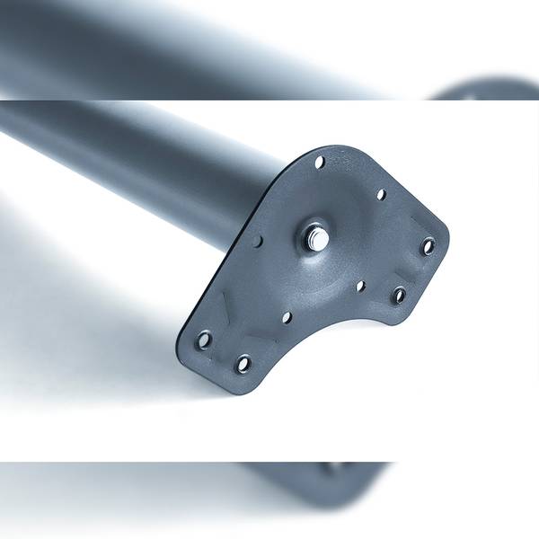 Tischbein 2034211 4er-Set Grau - Metall - 6 x 85 x 6 cm