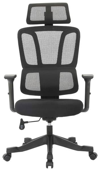 Drehstuhl NOEMI Schwarz - Metall - Kunststoff - Textil - Holz teilmassiv - 65 x 130 x 62 cm