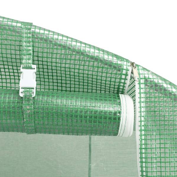 Gewächshaus 3029941 Grün - Polyethylen - 500 x 230 x 2000 cm