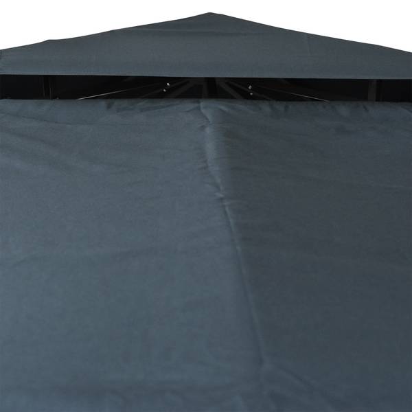 Ersatzdach 84C-041MX Schwarz - Textil - 300 x 18 x 300 cm