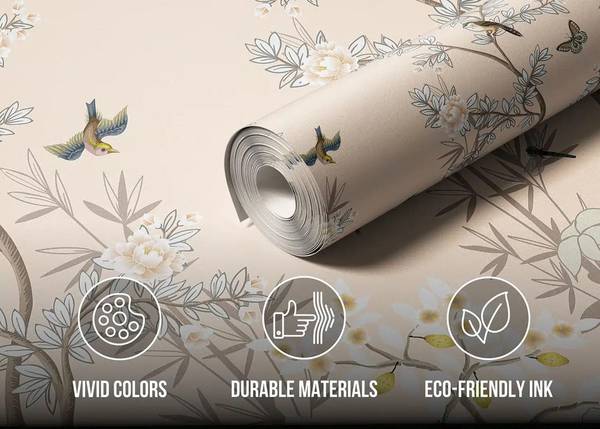 Fototapete 601524 Beige - Papier - 375 x 270 x 270 cm