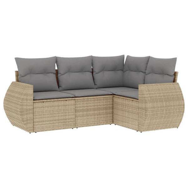 Garten-Lounge-Set 3034448-1 (4-teilig) Beige - Grau - Hellgrau