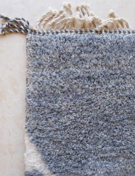 Teppich BERBER Blau - Naturfaser - 114 x 164 x 114 cm