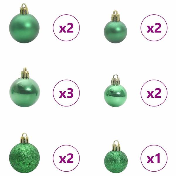 Sapin de Noël artificiel 3009450-1 Vert - Multicolore