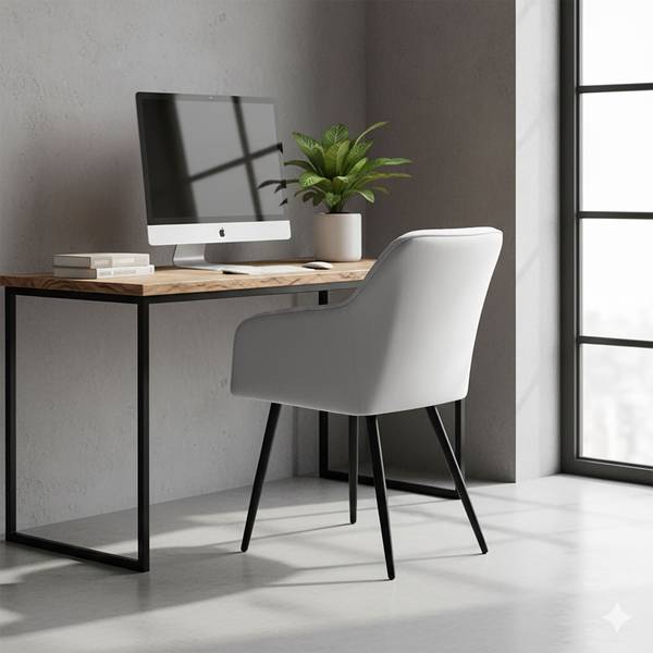 ESSZIMMERSTUHL VELTO 6er-Set Schwarz - Grau