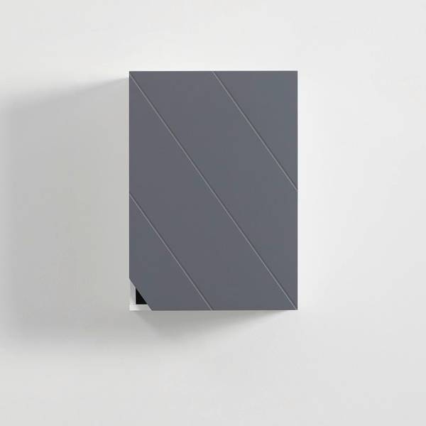 Hängeschrank ROCCO Grau - Weiß - Holzwerkstoff - 43 x 60 x 20 cm