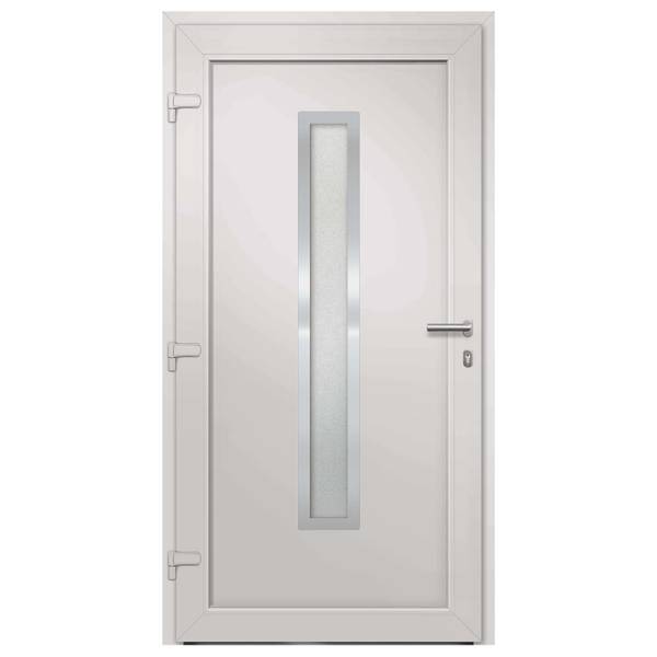 Porte 299909-2 Gris - Blanc - PVC - 98 x 200 x 1 cm