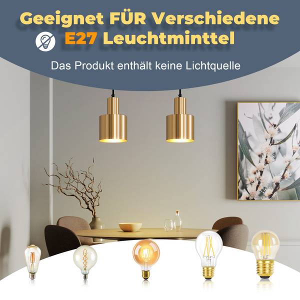 Pendelleuchten Linton Gold - Metall - 10 x 143 x 12 cm