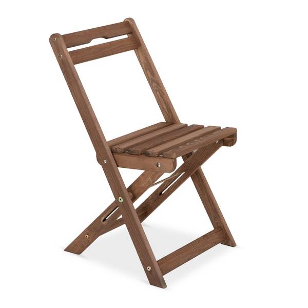 Ensemble de sièges MELES (3 pièces) Marron - Bois massif