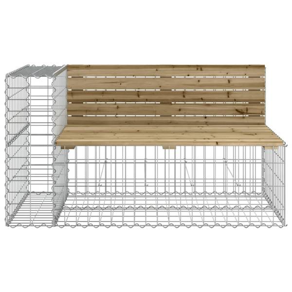 Gartenbank 3030978 Braun - Kiefer - Stahl - 244 x 65 x 71 cm