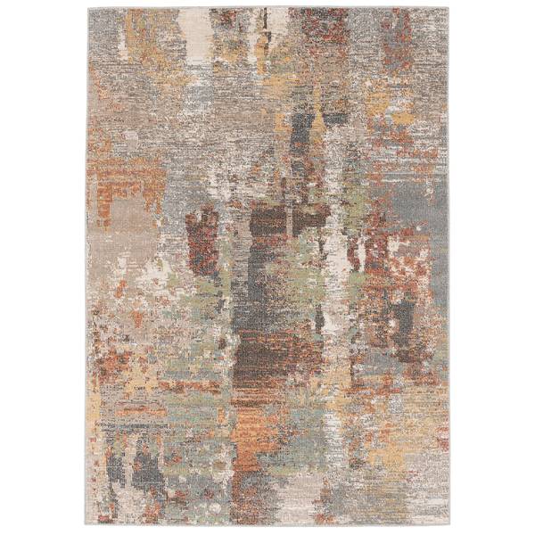 Tapis d’extérieur Lagos dégradée Gris - Textile - 200 x 1 x 290 cm
