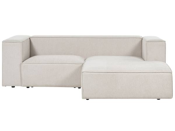 2-Sitzer Sofa VERNON Beige - Textil - 236 x 68 x 175 cm