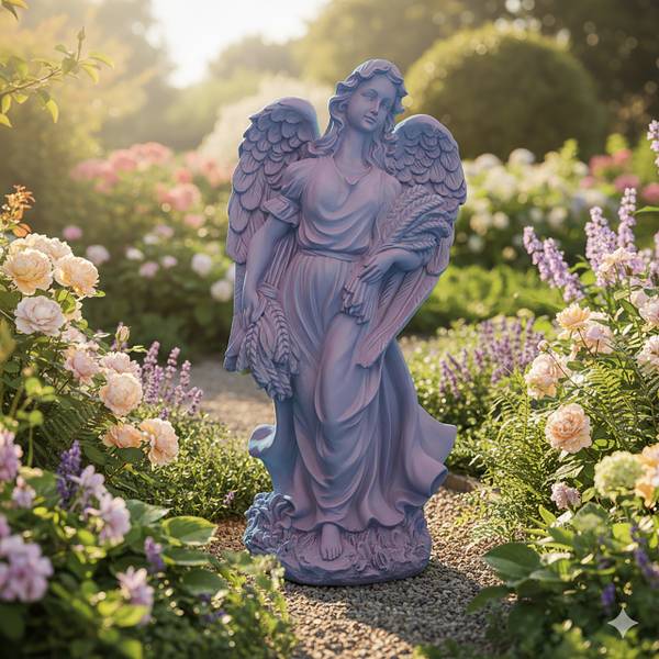 Grand ange funèbre Gris