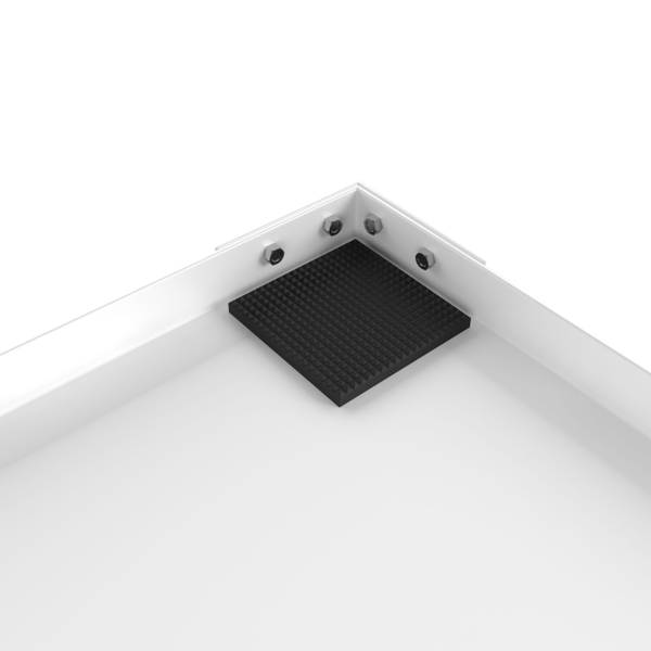 Waschmaschinen Untergestell Ecoslim Weiß - Metall - 63 x 31 x 54 cm