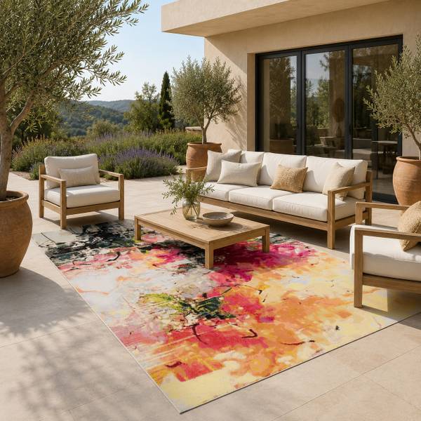 In- & Outdoor Teppich Florida Gelb - 200 x 285 cm