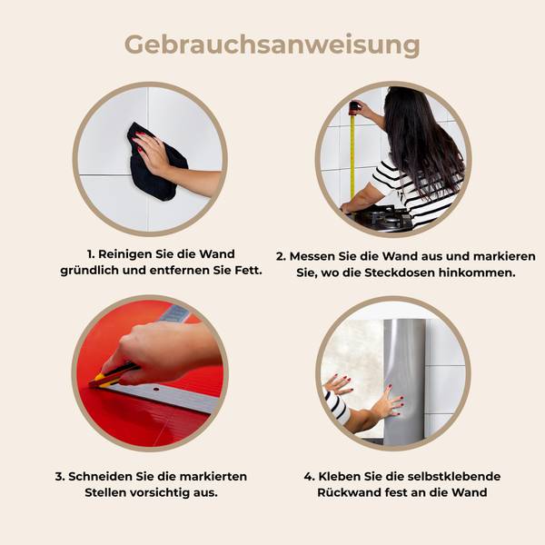KÜCHENRÜCKWAND Wischen 500 x 60 cm