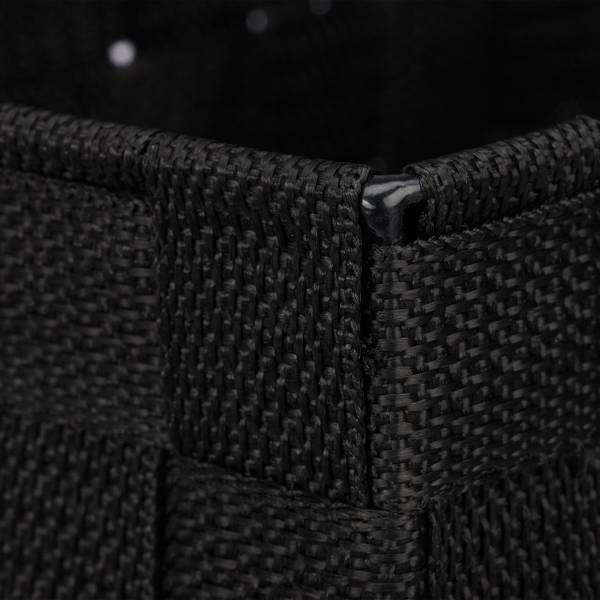 Lot de 2 corbeilles de rangement Noir