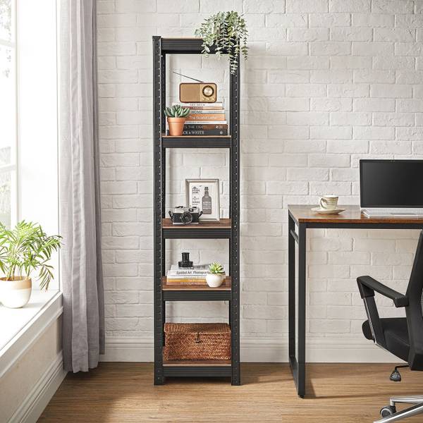 Schwerlastregal Freetown Braun - Metall - 37 x 150 x 37 cm