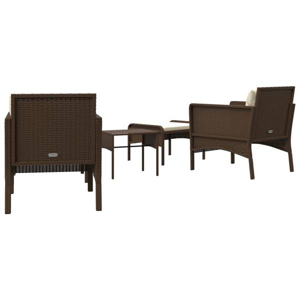 Garten Lounge Set 3029167 (5-teilig) Braun - Weiß