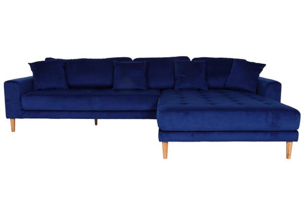 Ecksofa J54 Blau - Textil - 295 x 76 x 178 cm