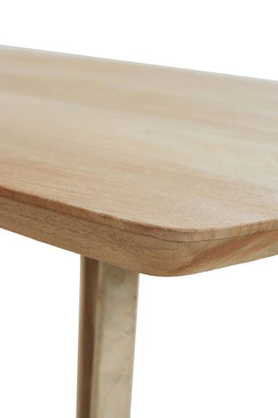 Tisch QUENZA Braun - Massivholz - 100 x 76 x 220 cm