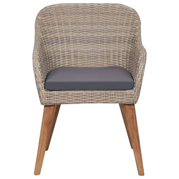 Garten-Essgruppe 3006066 (5-teilig) Braun - Akazie - 70 x 74 x 140 cm