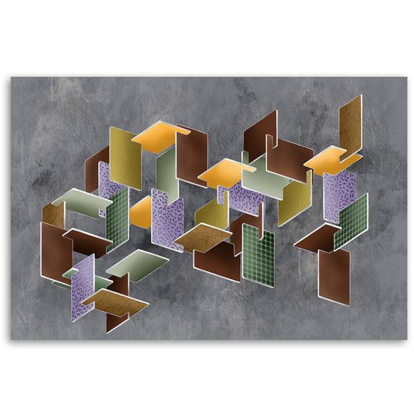 Wandbild 3d-puzzle 90 x 60 cm