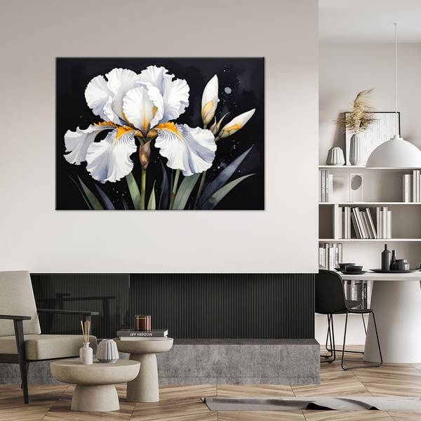 Wandbild Blumen 120 x 80 cm