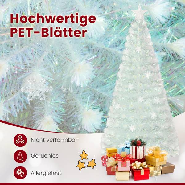 Tannenbaum CM24598DE Weiß - Kunststoff - 80 x 180 x 80 cm
