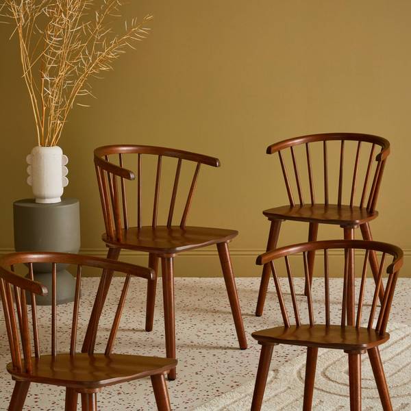 Stuhl Paula 4er Set Walnuss