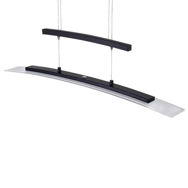 Pendelleuchte Silvi Schwarz - Durchsichtig - Weiß