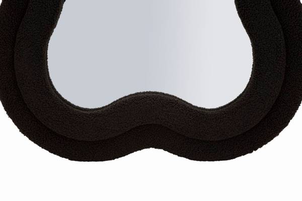 Spiegel Miki zwart - deels massief hout - 60 x 160 x 4 cm