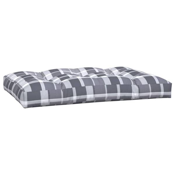 Coussin de palette 3004906 lot de 2 Gris - Polyester - 80 x 12 x 120 cm