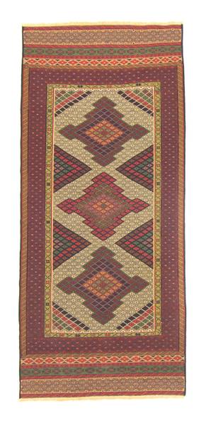Orientteppich Läufer Oriental Braun - Wolle - 88 x 1 x 191 cm