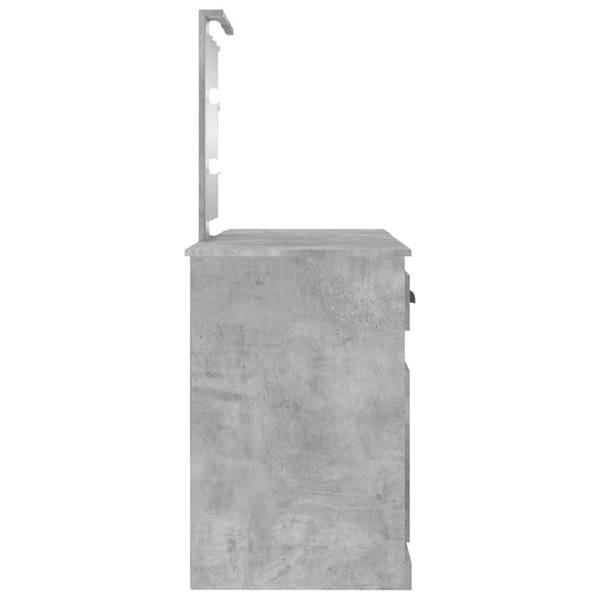 LED-Schminktisch XT9738 Steingrau